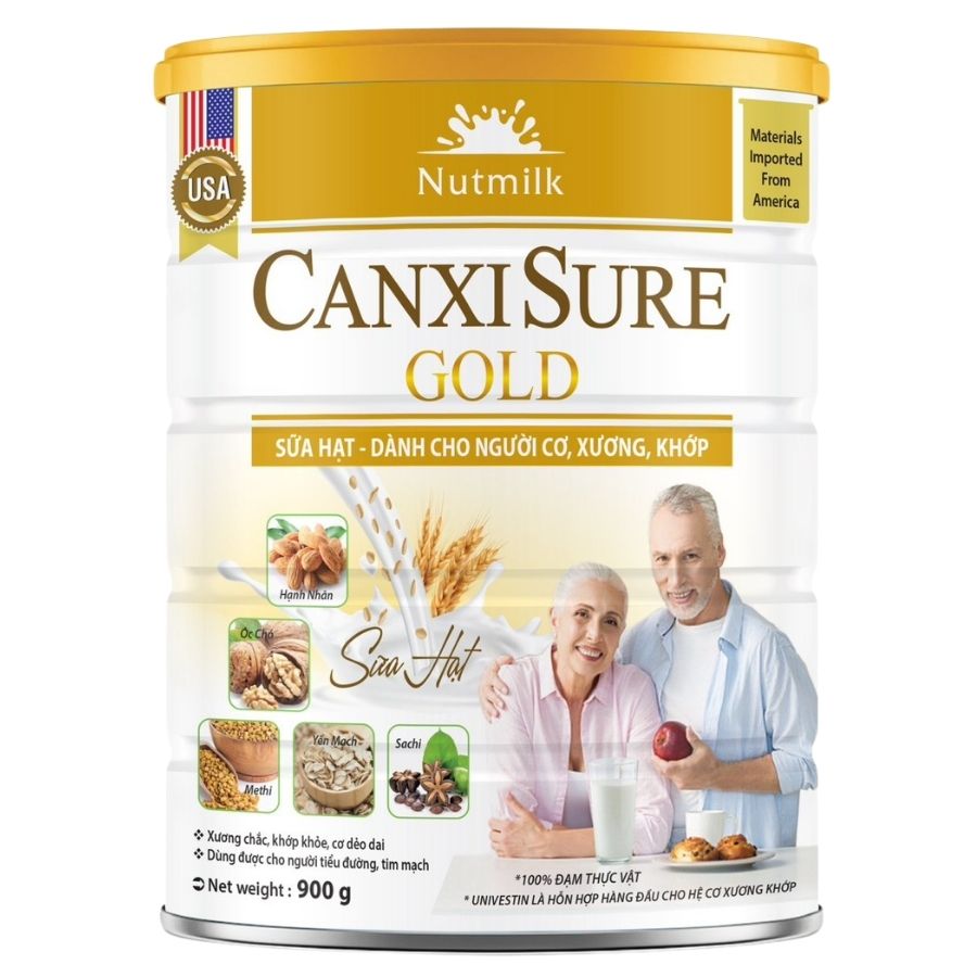 Sữa hạt Nutmilk Canxi Sure Gold 900g hỗ trợ Cơ - Xương - Khớp