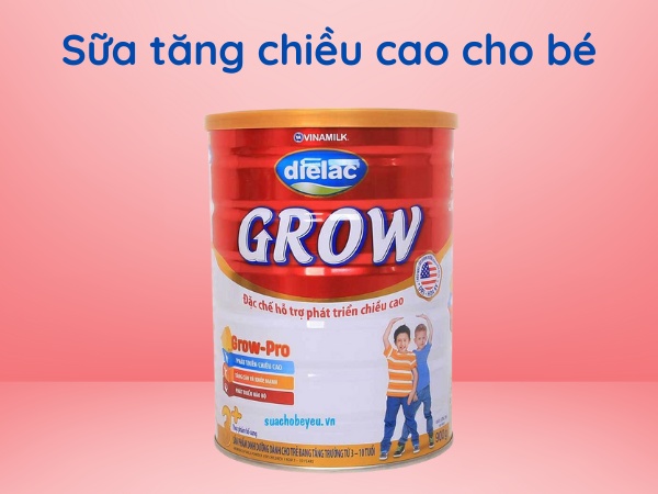 Sữa bột tăng chiều cao - Sữa bột tăng chiều cao Vinamilk Grow Plus