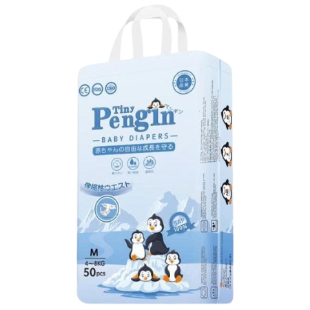 Tã bỉm Tiny Pengin M-50 dán
