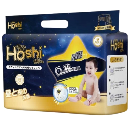 Tã bỉm Tiny Hoshi size 3XL-34 quần