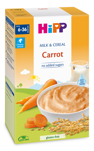 Bột Sữa Ăn Dặm Hipp Bột Rau Củ Dinh Dưỡng Cà Rốt