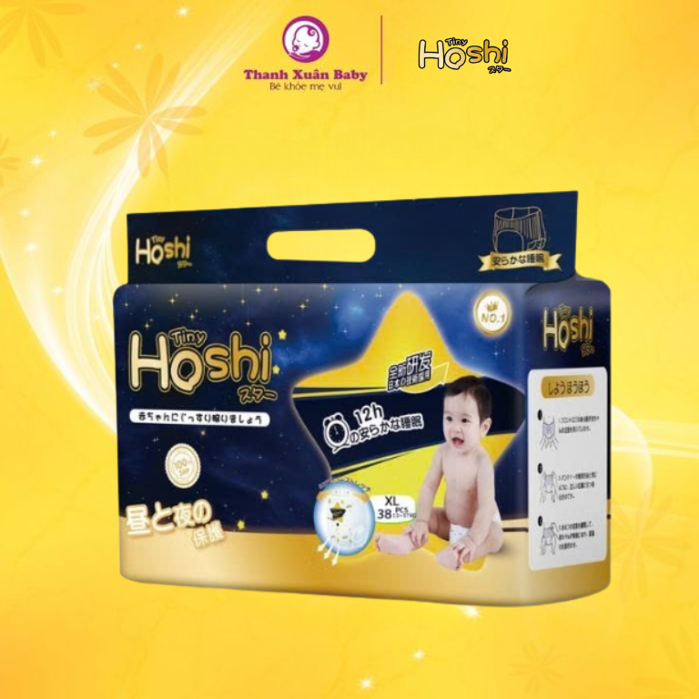 Tã bỉm Tiny Hoshi size XL-38 quần