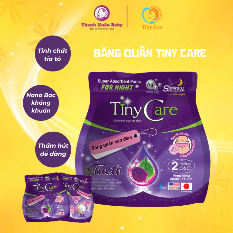 Thành phần Băng vệ sinh quần Tiny Care